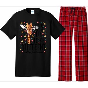 Autism Awareness Giraffe ItS Ok To Be Different Autistic Gift Pajama Set