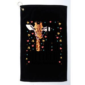 Autism Awareness Giraffe ItS Ok To Be Different Autistic Gift Platinum Collection Golf Towel