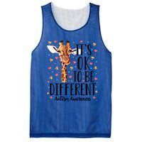 Autism Awareness Giraffe ItS Ok To Be Different Autistic Gift Mesh Reversible Basketball Jersey Tank