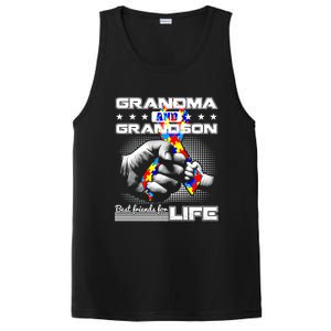 Autism Awareness Grandma Grandson Best Friend For Life Gift PosiCharge Competitor Tank