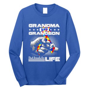 Autism Awareness Grandma Grandson Best Friend For Life Gift Long Sleeve Shirt