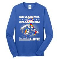 Autism Awareness Grandma Grandson Best Friend For Life Gift Tall Long Sleeve T-Shirt