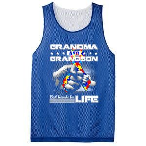 Autism Awareness Grandma Grandson Best Friend For Life Gift Mesh Reversible Basketball Jersey Tank