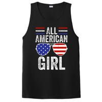 All American Girl 4th Of July Girl Patriotic PosiCharge Competitor Tank