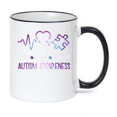 Autism Awareness Galaxy 11oz Black Color Changing Mug