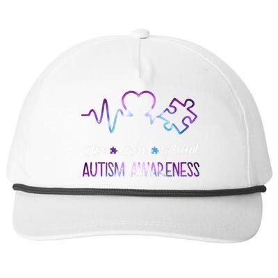 Autism Awareness Galaxy Snapback Five-Panel Rope Hat