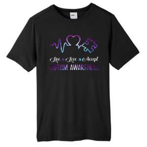 Autism Awareness Galaxy Tall Fusion ChromaSoft Performance T-Shirt