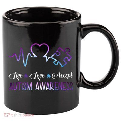 Autism Awareness Galaxy 11oz C Handle Ceramic Mug