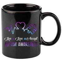 Autism Awareness Galaxy 11oz C Handle Ceramic Mug