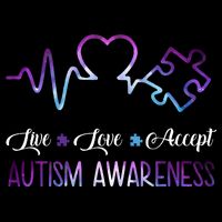 Autism Awareness Galaxy 16 in Basic Backpack