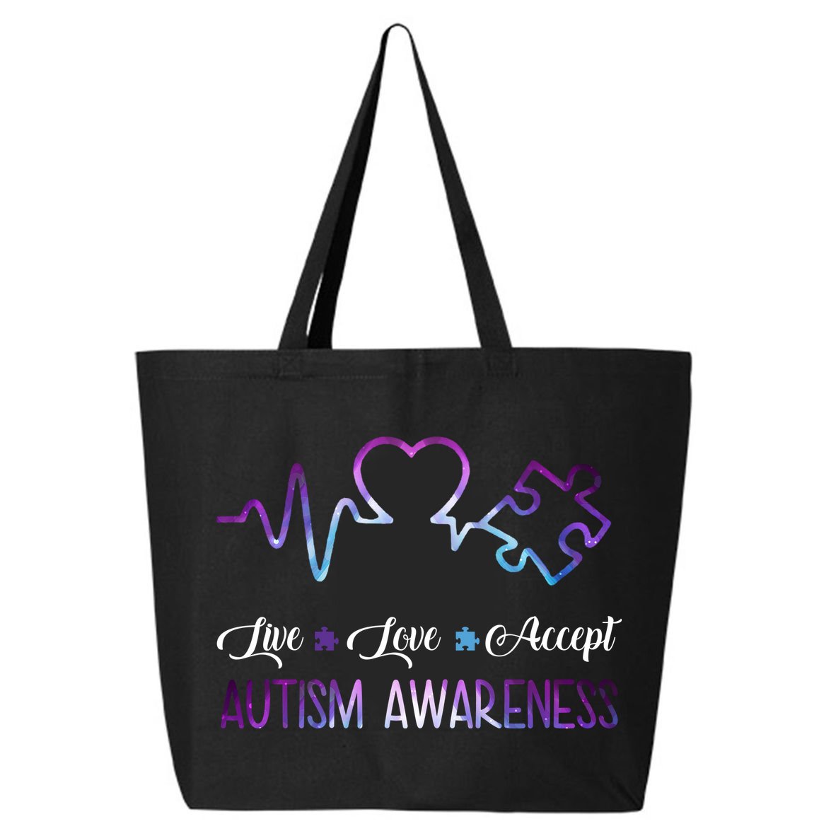 Autism Awareness Galaxy 25L Jumbo Tote