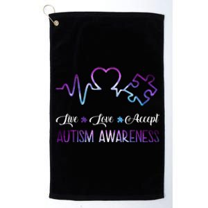 Autism Awareness Galaxy Platinum Collection Golf Towel