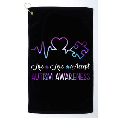 Autism Awareness Galaxy Golf Towel