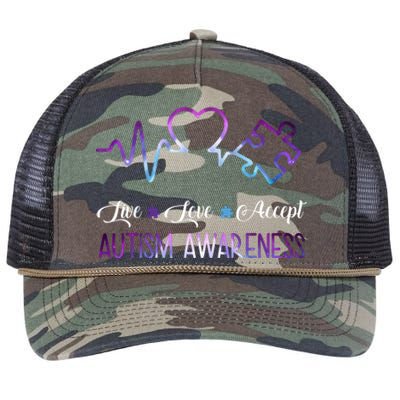 Autism Awareness Galaxy Retro Rope Trucker Hat Cap