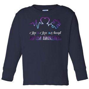 Autism Awareness Galaxy Toddler Long Sleeve Shirt