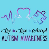 Autism Awareness Galaxy Button