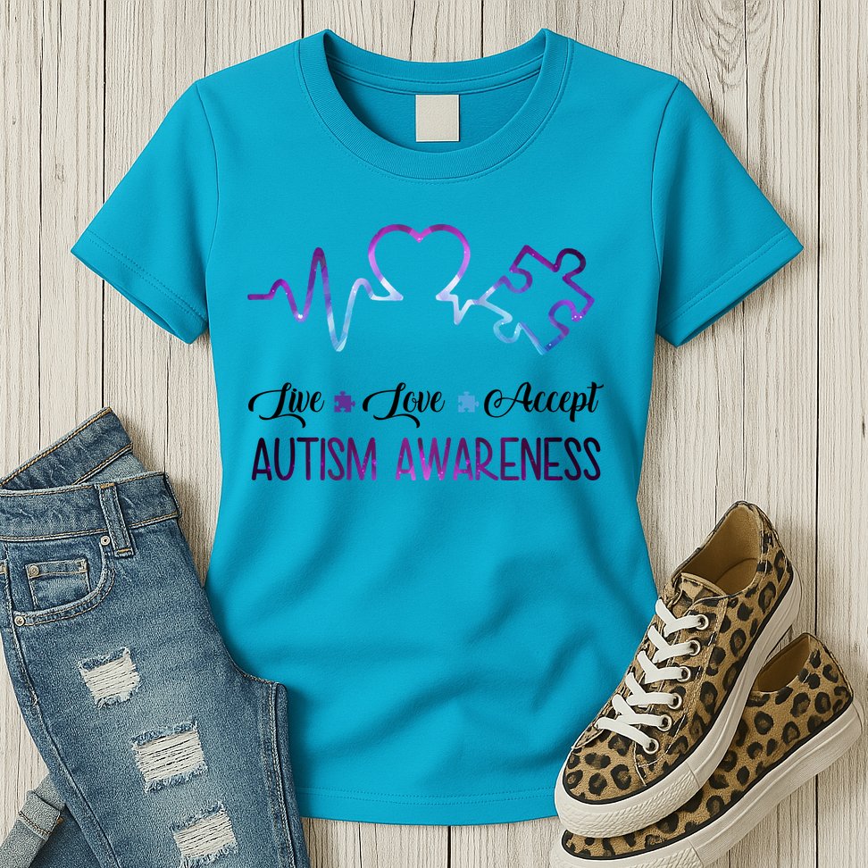 Autism Awareness Galaxy Womens T-Shirt