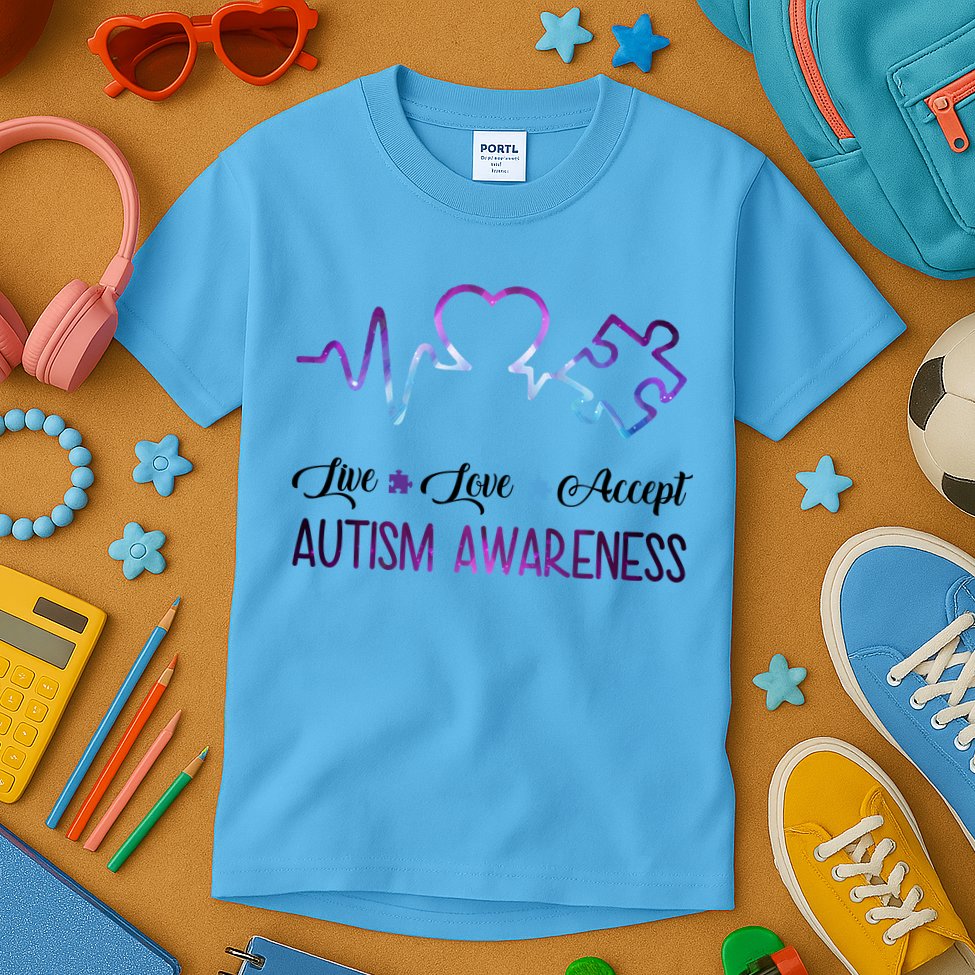 Autism Awareness Galaxy Kids T-Shirt