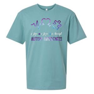 Autism Awareness Galaxy Sueded Cloud Jersey T-Shirt