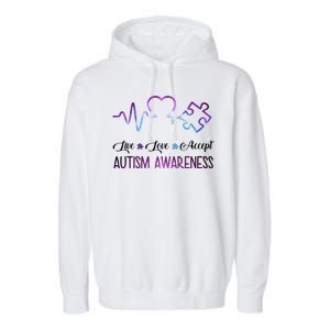 Autism Awareness Galaxy Garment-Dyed Fleece Hoodie