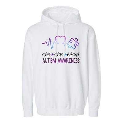 Autism Awareness Galaxy Garment-Dyed Fleece Hoodie