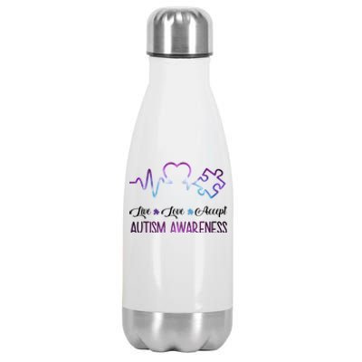 Autism Awareness Galaxy Stainless Steel Insulated Water Bottle