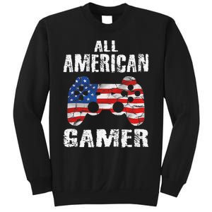 All American Gamer 4th Of July Video Games Sweatshirt