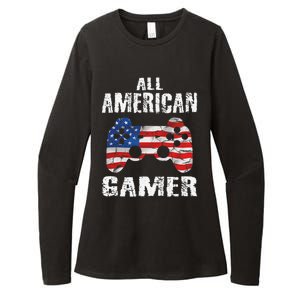 All American Gamer 4th Of July Video Games Womens CVC Long Sleeve Shirt