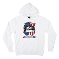 All American Girl 4th Of July Usa Flag Patriotic Girl Hoodie