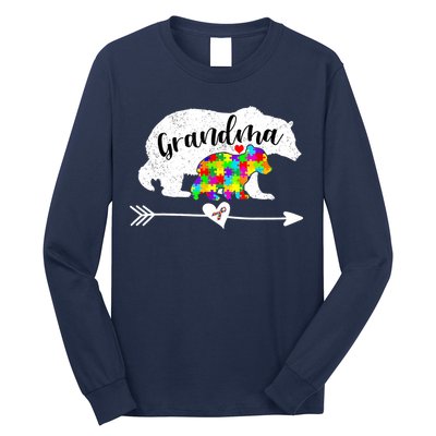Autism Awareness Grandma Bear Support Autistic Adults Wo Long Sleeve Shirt