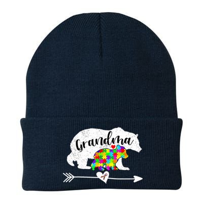 Autism Awareness Grandma Bear Support Autistic Adults Wo Beanie