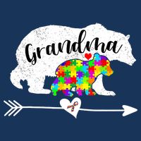 Autism Awareness Grandma Bear Support Autistic Adults Wo Womens Tank Top