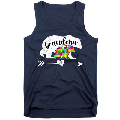 Autism Awareness Grandma Bear Support Autistic Adults Wo Tank Top