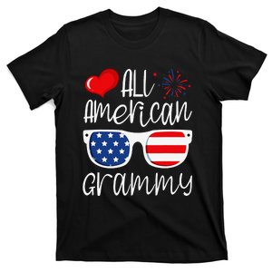 All American Grammy 4th of July American Flag Grandma T-Shirt