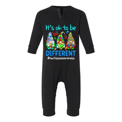 Autism Awareness Gnomes Its Ok To Be Different Infant Fleece One Piece