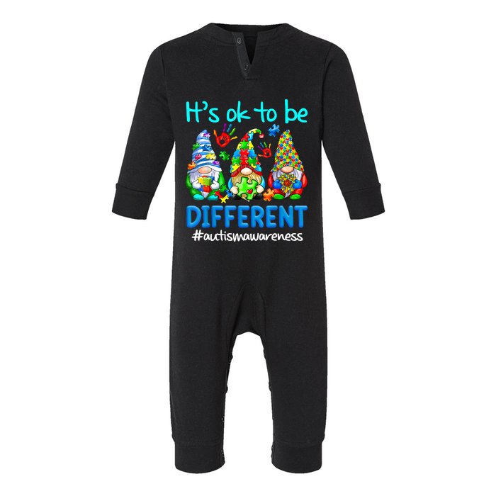 Autism Awareness Gnomes Its Ok To Be Different Infant Fleece One Piece