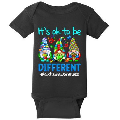 Autism Awareness Gnomes Its Ok To Be Different Baby Bodysuit