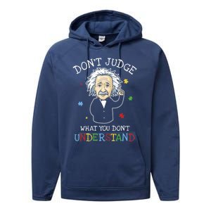 Autism Awareness Gift Design For Autistic Awareness Performance Fleece Hoodie