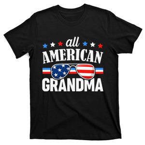 All American Grandma 4th of July USA Family Matching Outfit T-Shirt