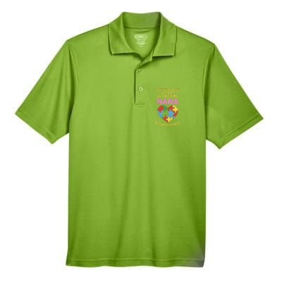 Autism Awareness Gift Piece My Heart Nana Gift Great Gift Men's Origin Performance Pique Polo