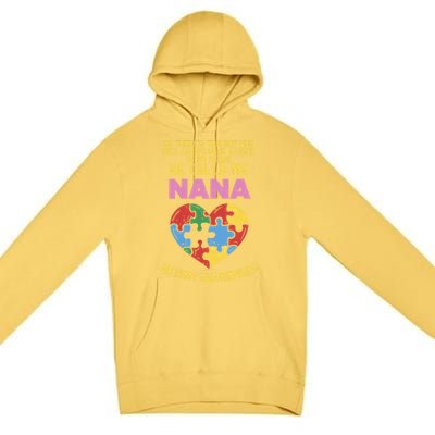 Autism Awareness Gift Piece My Heart Nana Gift Great Gift Premium Pullover Hoodie