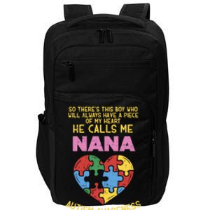 Autism Awareness Gift Piece My Heart Nana Gift Great Gift Impact Tech Backpack