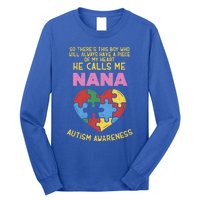 Autism Awareness Gift Piece My Heart Nana Gift Great Gift Long Sleeve Shirt