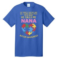 Autism Awareness Gift Piece My Heart Nana Gift Great Gift Tall T-Shirt