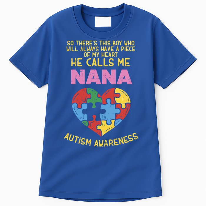 Autism Awareness Gift Piece My Heart Nana Gift Great Gift Tall T-Shirt