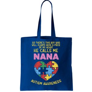 Autism Awareness Gift Piece My Heart Nana Gift Great Gift Tote Bag