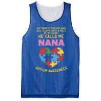 Autism Awareness Gift Piece My Heart Nana Gift Great Gift Mesh Reversible Basketball Jersey Tank