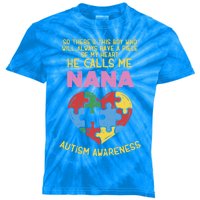 Autism Awareness Gift Piece My Heart Nana Gift Great Gift Kids Tie-Dye T-Shirt