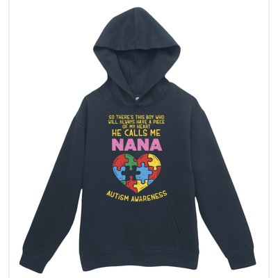 Autism Awareness Gift Piece My Heart Nana Gift Great Gift Urban Pullover Hoodie