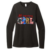 All American Girl Howdy 4th Of July Independence Day Cowboy Cowgirl Western Womens CVC Long Sleeve Shirt